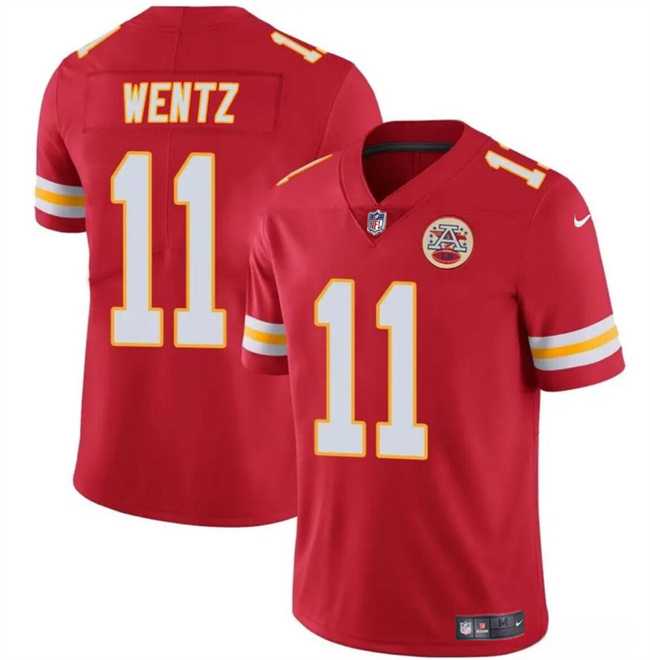 Men & Women & Youth Kansas City Chiefs #11 Carson Wentz Red Vapor Untouchable Limited Stitched Jersey,We sell and wholesale Men & Women & Youth Kansas City Chiefs #11 Carson Wentz Red Vapor Untouchable Limited Stitched Jersey on line form chian!